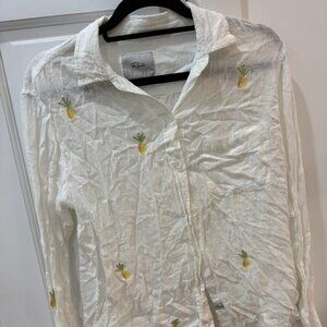 Rails Pineapple Linen Button Down